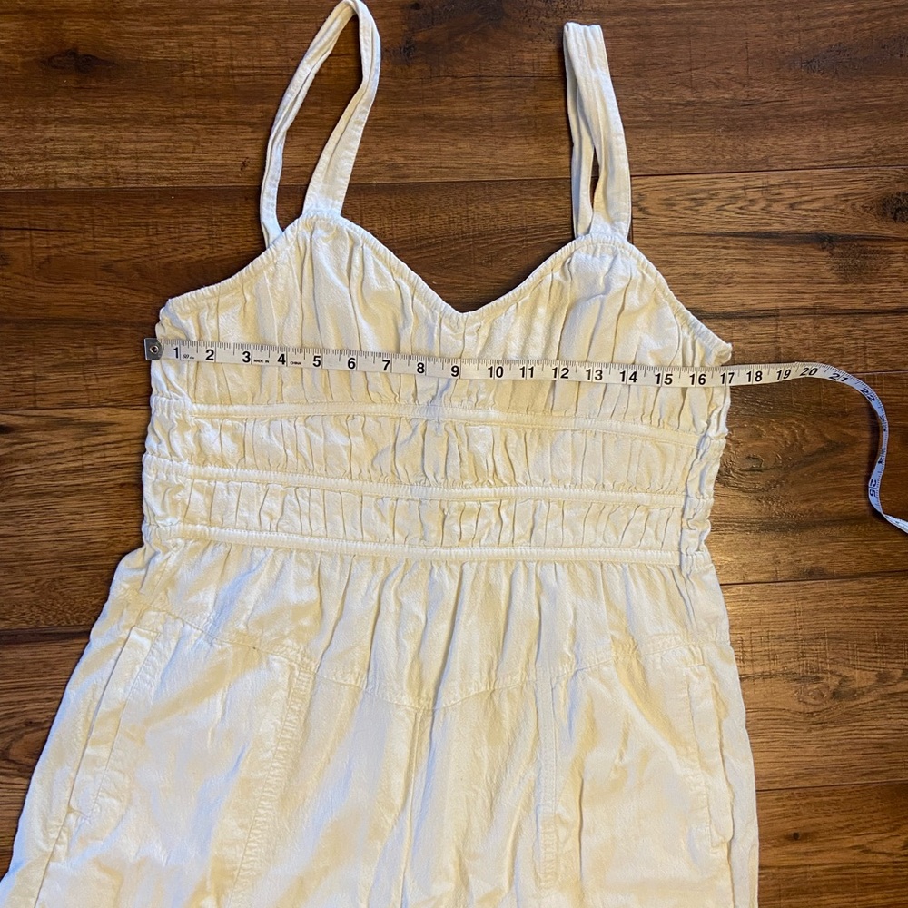 Free People Cream Wide-Leg Jumpsuit - Picture 3 of 7